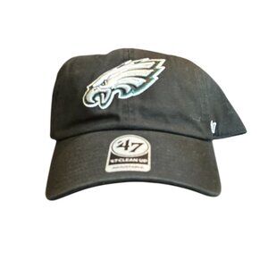 NEW Philadelphia Eagles Black Adjustable '47 Brand Baseball Cap